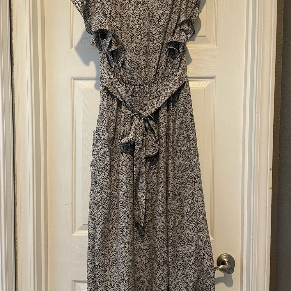 Elegant Black and White Women's Dress